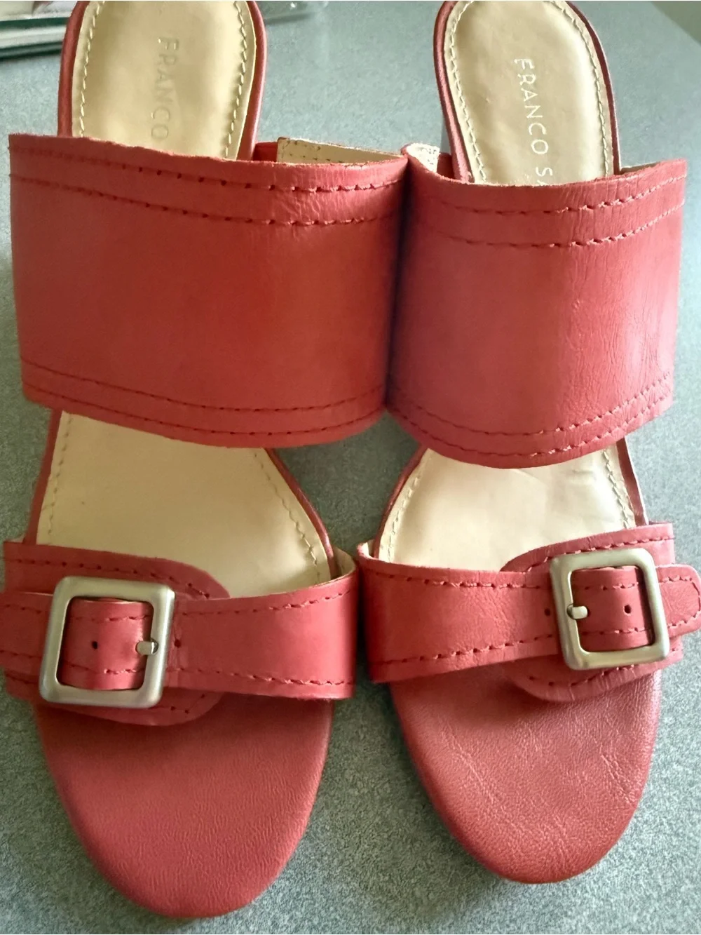 Franco Sarto leather wedge